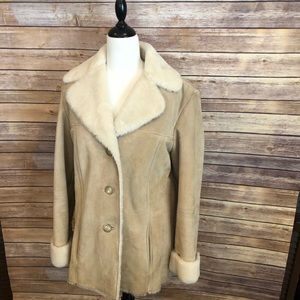 Aspen-style leather coat
